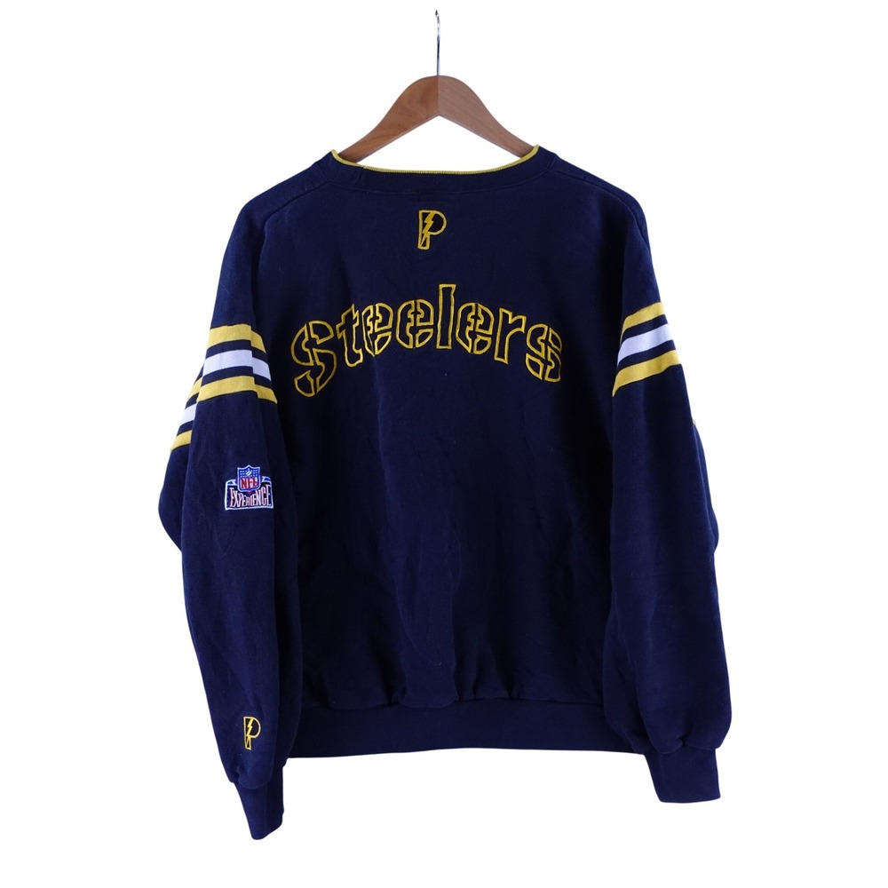 Vintage‎ Pro Layer Pittsburgh Steelers Navy Blue Sweatshirt Mens Large NFL